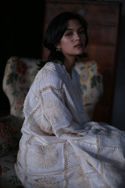 Embroidered Kimono Jacket Maigret - sustainably made MOMO NEW YORK sustainable clothing, embroidered dress slow fashion