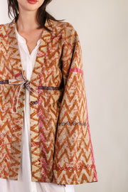 EMBROIDERED KIMONO LIUSA - sustainably made MOMO NEW YORK sustainable clothing, slow fashion