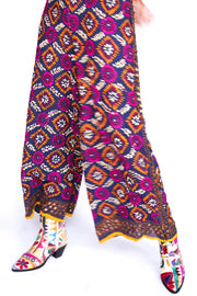 EMBROIDERED PANTS DIAZ - sustainably made MOMO NEW YORK sustainable clothing, pants slow fashion