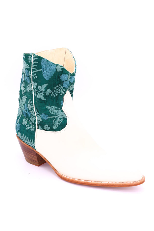 EMBROIDERED WESTERN BOOTIES PATRA - sustainably made MOMO NEW YORK sustainable clothing, boots slow fashion