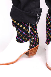 EMBROIDERED WESTERN BOOTS FRANIA - sustainably made MOMO NEW YORK sustainable clothing, boots slow fashion