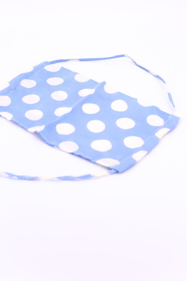 FACE MASK MODAL SILK POLKA DOT FAH - sustainably made MOMO NEW YORK sustainable clothing, offerfm slow fashion