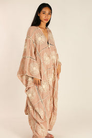 FLORA CROCHET NUDE PINK - sustainably made MOMO NEW YORK sustainable clothing, flashsalenovember22 slow fashion