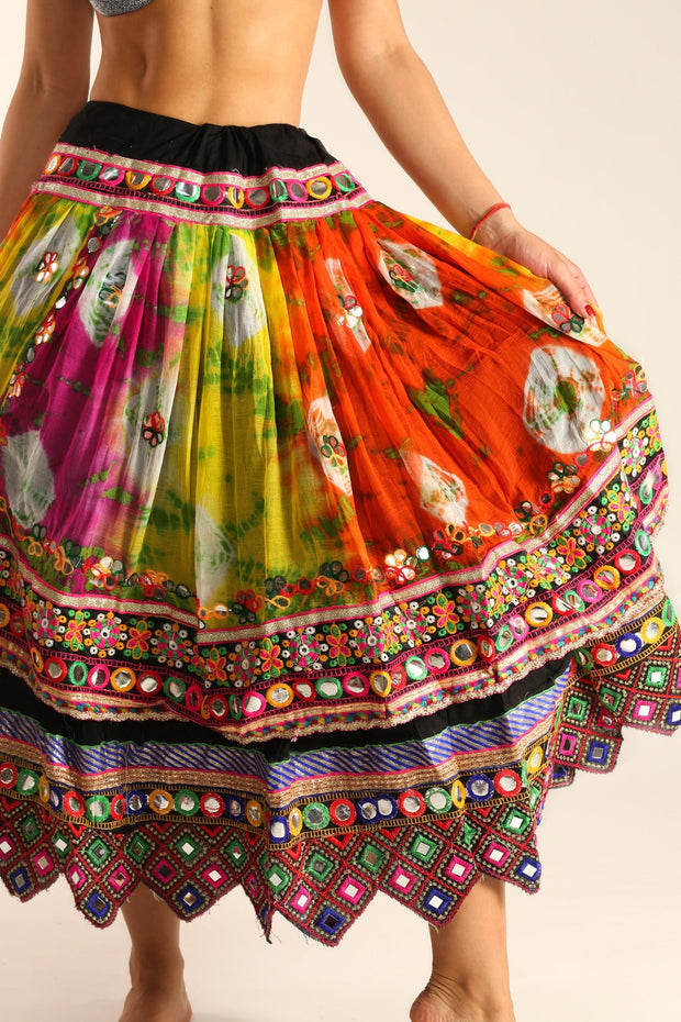 GYPSY LOVE BOHO SKIRT POMME - sustainably made MOMO NEW YORK sustainable clothing, skirt slow fashion