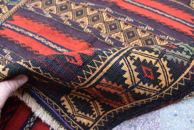 Handmade Rug, Afghan Rug, Tribal Rug, Baluch Rug, Oriental Rug, Afghan Vintage Kilim rug , Wool handmade Kilim, Kilem rug - sustainably made MOMO NEW YORK sustainable clothing, rug slow fashion