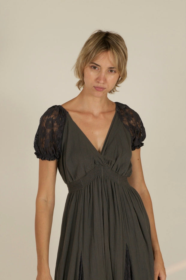 HECATE COTTON DRESS - sustainably made MOMO NEW YORK sustainable clothing, dress slow fashion