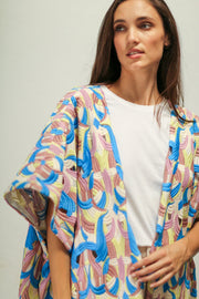 HERA KIMONO COAT JACKET - sustainably made MOMO NEW YORK sustainable clothing, Embroidered Kimono slow fashion