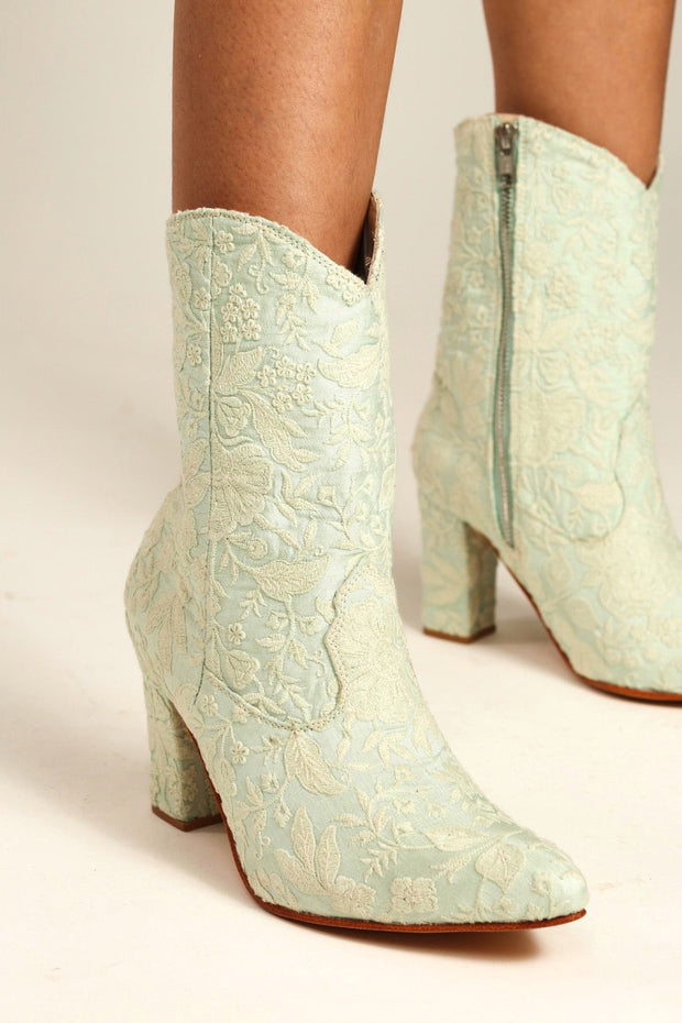 HIGH HEEL BOOTS MEGHNA - sustainably made MOMO NEW YORK sustainable clothing, ankle boots slow fashion