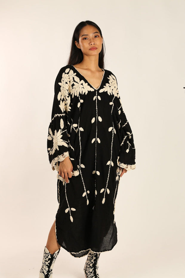 KAFTAN DRESS NATALIE - sustainably made MOMO NEW YORK sustainable clothing, kaftan slow fashion