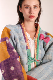 KANTHA VINTAGE JACKET MERLINI - sustainably made MOMO NEW YORK sustainable clothing, slow fashion