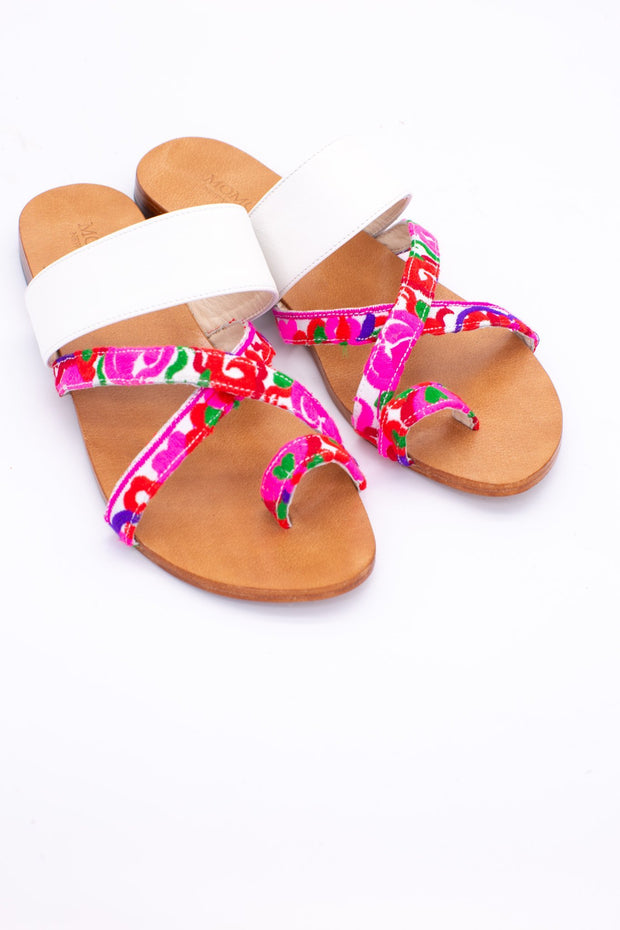 LEATHER STRING SANDALS INGA - sustainably made MOMO NEW YORK sustainable clothing, mules slow fashion