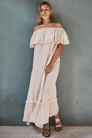 Maxi Dress Piper - sustainably made MOMO NEW YORK sustainable clothing, kaftan slow fashion