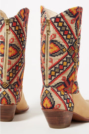 NEEDLESTITCH EMBROIDERED WESTERN BOOTS X ANTHROPOLOGIE - sustainably made MOMO NEW YORK sustainable clothing, boots slow fashion