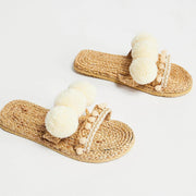 Pom Pom Aruba Perfect Summer Sandal - sustainably made MOMO NEW YORK sustainable clothing, preorder slow fashion