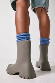 RAIN CHECK RUBBER BOOTS X FREE PEOPLE - sustainably made MOMO NEW YORK sustainable clothing, boots slow fashion