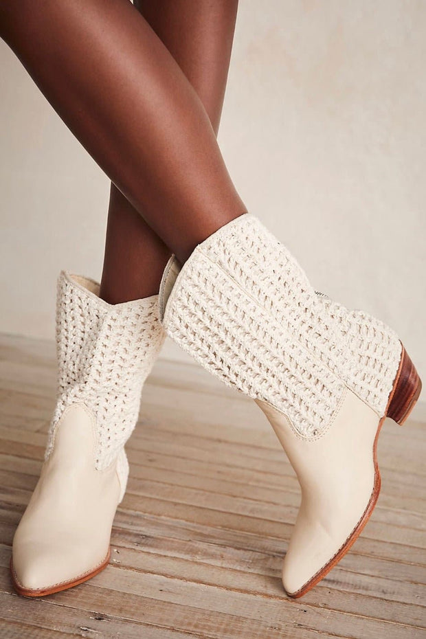 SELINA CROCHET BOOTS X FREE PEOPLE - sustainably made MOMO NEW YORK sustainable clothing, resortsamplesale922 slow fashion