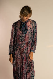 SILK MAXI DRESS ELLE - sustainably made MOMO NEW YORK sustainable clothing, slow fashion