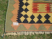 Size,9.3 x 3.11 Ft,Kilim Rug,VintageTurkish Kilim Rug,Flat-weave Kilim Rug - sustainably made MOMO NEW YORK sustainable clothing, rug slow fashion