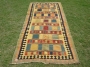 Size,9.3 x 3.11 Ft,Kilim Rug,VintageTurkish Kilim Rug,Flat-weave Kilim Rug - sustainably made MOMO NEW YORK sustainable clothing, rug slow fashion