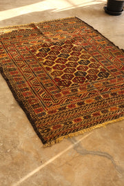 SUSANI KILIM VINTAGE RUG - sustainably made MOMO NEW YORK sustainable clothing, rug slow fashion