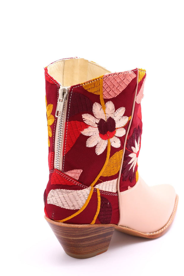 TENDER PINK FLOWER BOOTS SIA - sustainably made MOMO NEW YORK sustainable clothing, boots slow fashion