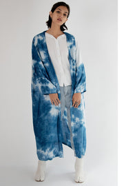 Tie Dye Kimono Robe Jacket Jada - sustainably made MOMO NEW YORK sustainable clothing, Jacket slow fashion