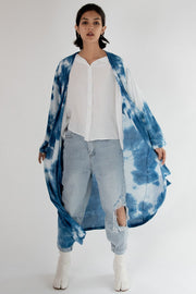 Tie Dye Kimono Robe Jacket Jada - sustainably made MOMO NEW YORK sustainable clothing, Jacket slow fashion