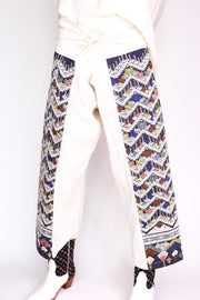 TRIBAL WOVEN FISHERMAN PANTS FIO - sustainably made MOMO NEW YORK sustainable clothing, pants slow fashion