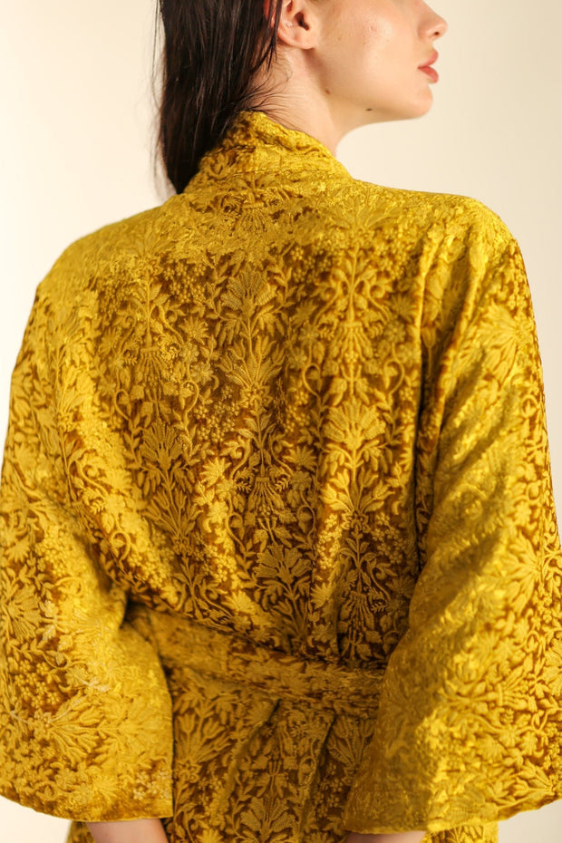 VELVET KIMONO ÖNDRA - sustainably made MOMO NEW YORK sustainable clothing, slow fashion