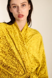 VELVET KIMONO ÖNDRA - sustainably made MOMO NEW YORK sustainable clothing, slow fashion