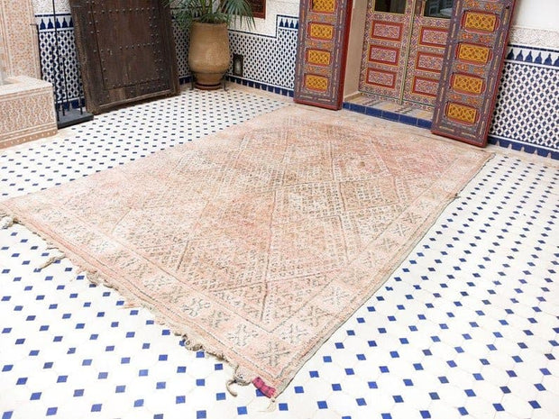 vintage moroccan rug, berber handmade area rug - sustainably made MOMO NEW YORK sustainable clothing, rug slow fashion