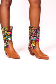 WESTERN STYLE BOOTS PINTA - sustainably made MOMO NEW YORK sustainable clothing, boots slow fashion