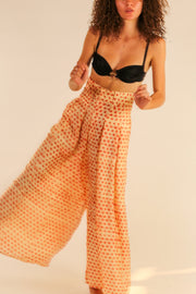 WIDE LEG SILK PANTS PENNY - sustainably made MOMO NEW YORK sustainable clothing, pants slow fashion