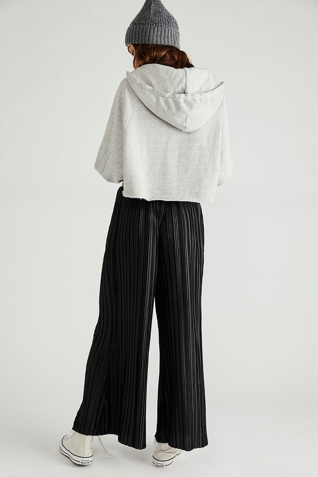 WINONA PLEATED FLARE PANTS X FREE PEOPLE - sustainably made MOMO NEW YORK sustainable clothing, pants slow fashion