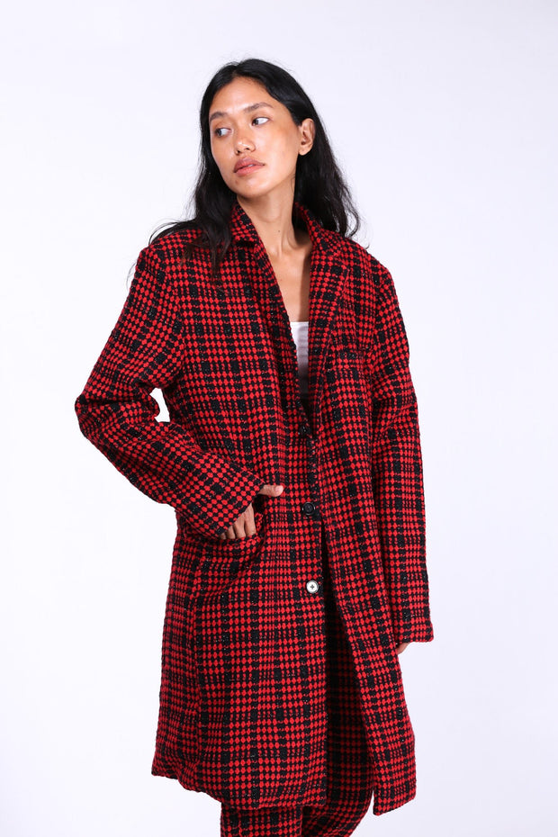 WOOL JACKET COAT JACKIE - sustainably made MOMO NEW YORK sustainable clothing, wholesale1122 slow fashion